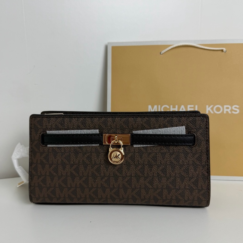 NWT Michael Kors Hamilton Small Logo Convertible Crossbody - Picture 4 of 15